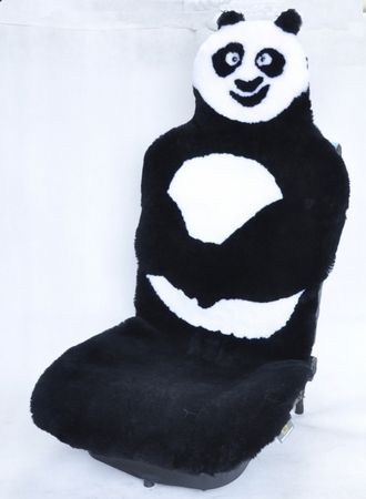 Накидка меховая из овчины из цельной шкуры  ПАНДА