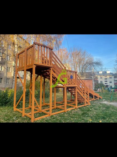 Зимняя горка "IgraGrad Snow Fox", скат 10 м