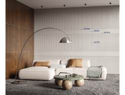 Молдинг Cosca MF006, гладкий, под покраску, экополимер, 2,8 метра