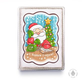 Тортик Дед мороз с телефоном (600 гр)