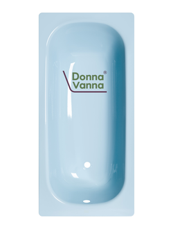 Ванна стальная ВИЗ "Donna Vanna" морская волна, с антибактериальным покрытием,с опорной подставки,150x70x40 см.