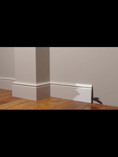 Плинтус напольный Декор-Дизайн DD701 (100x16x2000) ударопрочный, под покраску