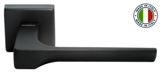 Дверные ручки MORELLI LUXURY FIORD-SQ BLACK Цвет - Матовая черная бронза