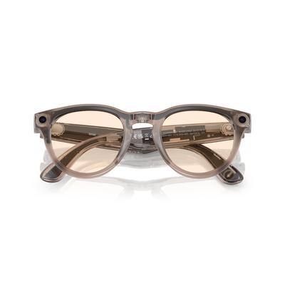 Умные очки Ray-Ban Headliner (Gen1), фотохромные линзы Clear/Saffron Yellow Transitions, оправа Shiny Warm Stone (150-50)