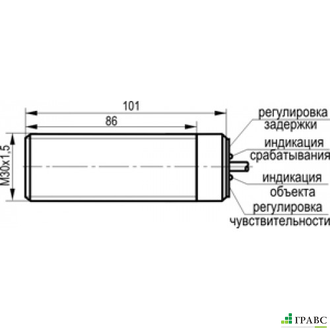 Емкостный датчик CSN E88P-862-20-L резьбовой