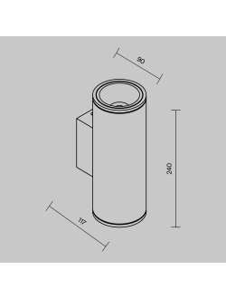 Настенный светильник (бра) Shim, O303WL-L24W3K