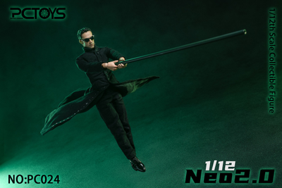Нео (Киану Ривз, "Матрица") - КОЛЛЕКЦИОННАЯ ФИГУРКА 1/12 Neo 2.0 (PC024) - PCTOYS