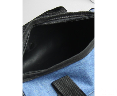 Косметичка-сумочка, отдел на молнии, 2 наружных кармана, ручки, цвет синий