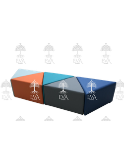 ПУФ ТРЕУГОЛЬНЫЙ "МОЗАЙКА"