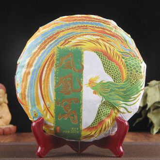 Шен Пуэр (блин) 357 гр. &quot;птица Феникс&quot; (Hechangxuan Чайная зона	ИВУ ) 2021 г.