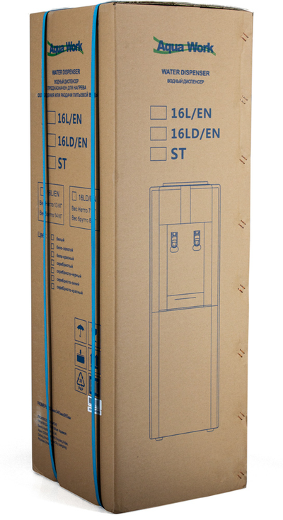 Кулер для воды Aqua Work 16-LD/EN бело-красный, с нагревом и с электронным охлаждением