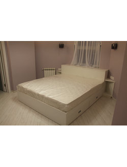 Кровать спальное место 2000х1800мм с бельевым ящиком