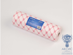 Салфетка 30*30 см,  рулон спанлейс White line розовый, 100 шт