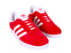 Adidas Gazelle (Красные с белым)