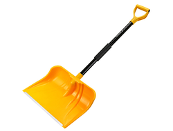 Лопата для снега пластмассовая 44,5х33см "Protex Снежная королева Авто"