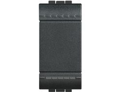 Bticino L4001N Выключатель 1 модуль с клавишей антрацит