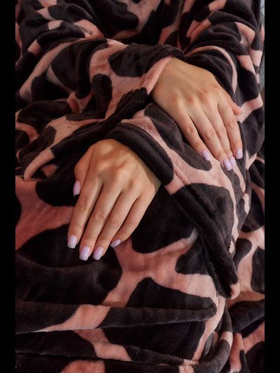 Плед с рукавами &quot;Сафари&quot; из микрофибры (велсофта)