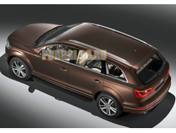 Пороги на AUDI Q7 (2010-2015 ) Black-Premium