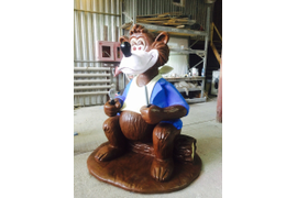 Скульптура из стеклопластика Медведь, г. Южно-Сахалинск