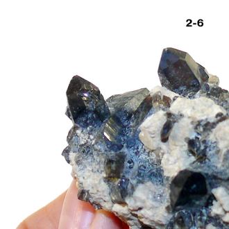 Раухтопаз натуральный (микродруза) №2-6: с морионом - 60*45*30мм