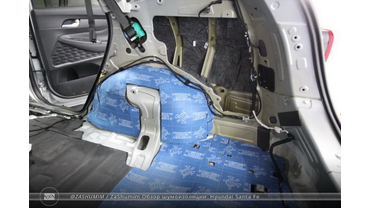Фото отчет шумоизоляции Hyundai Santa Fe