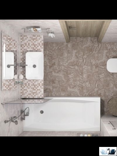 Ванна акриловая Cersanit Virgo, прямоугольной формы с увеличенным объемом