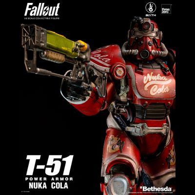 Силовая броня Т-51 "Нюка-Кола" (серия Fallout) - Коллекционная фигурка 1/6 Fallout T-51 Nuka Cola Power Armor (3Z07730W0) - Threezero