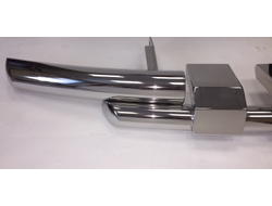 Защита переднего бампера d76/d57 клыки Toyota Land Cruiser 200 (2007-2012-2015)