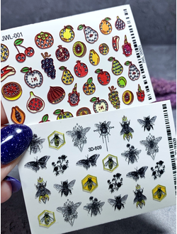 Набор слайдеров для ногтей в ассортименте (2 штуки) №65