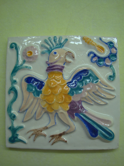 Феникс (изразцовая плитка)