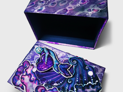 "Морская легенда", подарочная 3Д-коробочка ручной работы