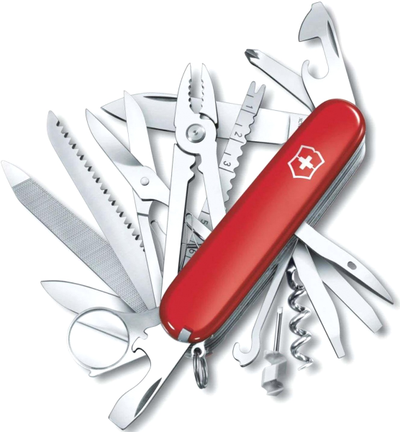 VICTORINOX SwissChamp 1.6795 , 33 функций, красный, 91 мм