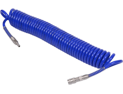 Шланг пневматический 8х12 мм, 10 м, спиральный, полиуретановый, фитинги МАСТАК 680-08110SQ