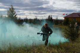  Соревнования по военно-прикладным видам  спорта на родине героя Советского Союза  П.М.Гаврилова  в  с. Альвидино 