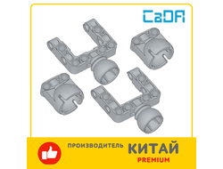 !АНАЛОГ! AN_SSP8 Комплект 4 шт 92910 Steering Ball Joint Large Open with C-Shape Pivot Frame + 92911 Steering Ball Joint Large Receptacle (АНАЛОГ СaDa), Light Bluish Gray / 4 шт.