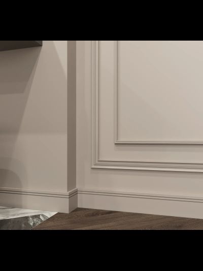 Напольный плинтус Decor-Dizayn DD717, для покраски, влагостойкий, ударопрочный, 2 метра