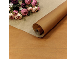 Бумага крафт упаковочная для подарков\цветов (шоколад), 70см*10м