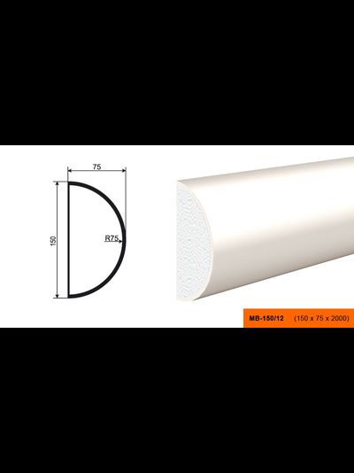 Фасадный молдинг из пенополистирола с покрытием LEPNINAPLAST (Лепнинапласт)  МВ-150/12