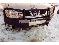 Передний силовой бампер серии Трофи на NISSAN NP300 2010-2015 (02.016.01)