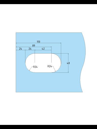 A82 Комплект замка с притвором, ручки и цилиндра ключ-ключ