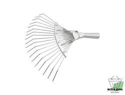 Грабли веерные 18-ти зубые проволочные оцинкованные