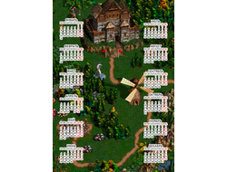 Календарь настенный Герои меча и магии, Heroes of Might and Magic №7