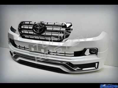 Бампер + губа MODELLISTA (V2) Toyota Land Cruiser 200 2007-2015 в стиле 2016+