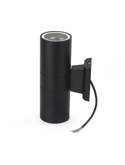 Светильник 12вт (2*6вт) двусторонний фасадный светодиодный (Черный)