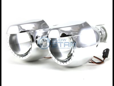 Комплект биксеноновых линз G5 MINI H1 2.0 дюйма (50MM) полукруглые маски