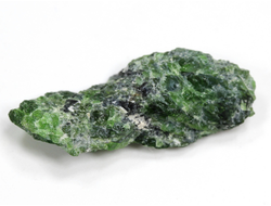 Хромдиопсид, необработанный "дикий" образец, Россия, Якутия (35*15*10 мм, 5,5 г) №28333