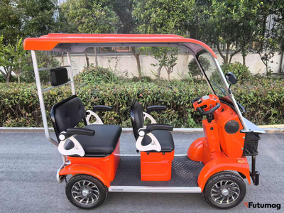 Гольфкар GreenCamel Сонора A3 ECO (3 seats 1000W R8) оранжевый