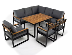 Обеденный комплект TOPA с угловым диваном