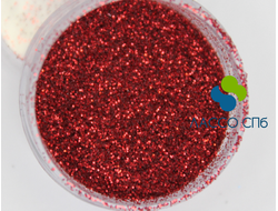 Полиэстровый глиттер блестки Красный 0,2 мм