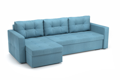 ГРЕЙС угловой диван SHERLOCK 750 голубой